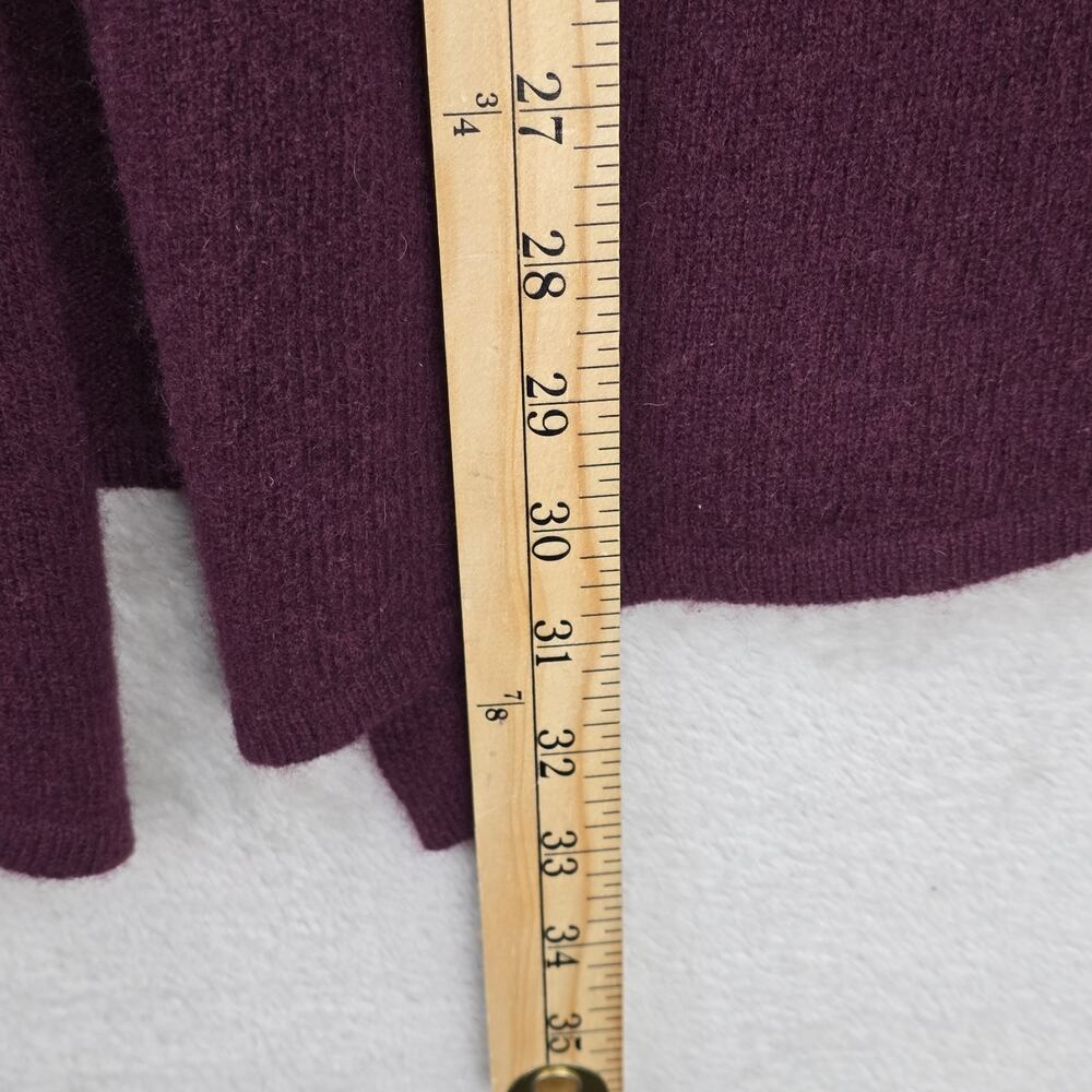 41 Hawthorn Cashmere Sweater Woman Large Maroon Cardigan Heritage Academia FLAWS - Picture 13 of 14